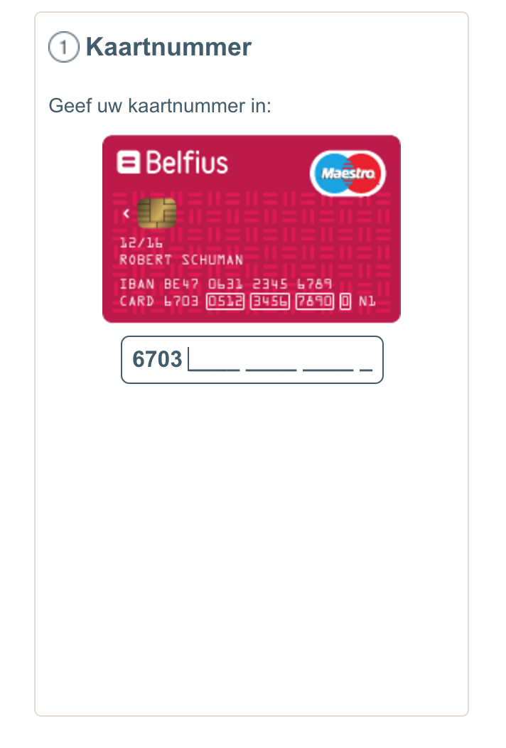 Belfius checkout