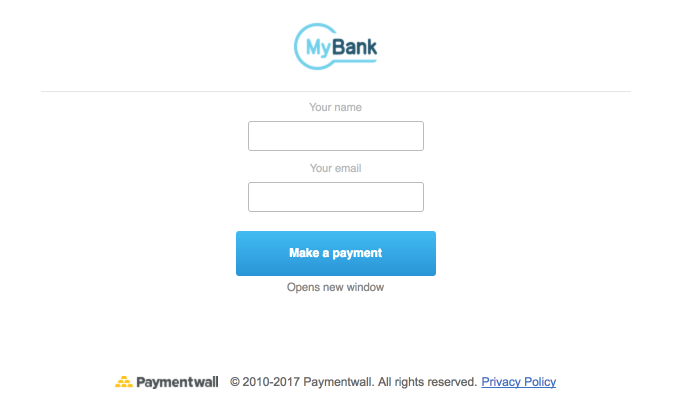 Payment Method - MyBank