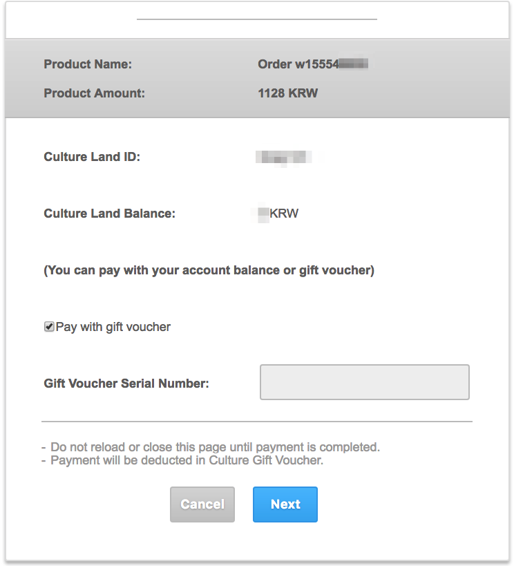 Culture Voucher preset