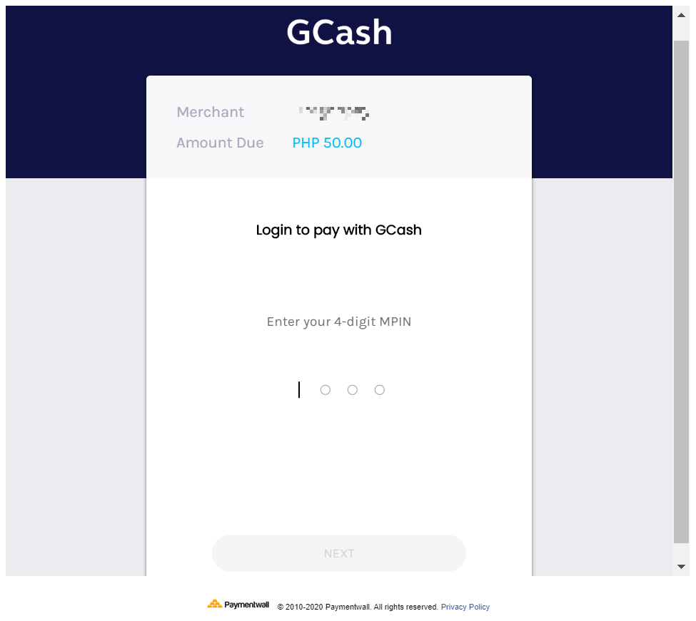 GCash MPIN