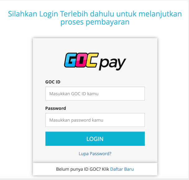 GOCPay confirmation